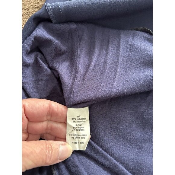 Hutch Dress Navy Blue Willow Button Front Fit Flare Mini Size S - Picture 8 of 9